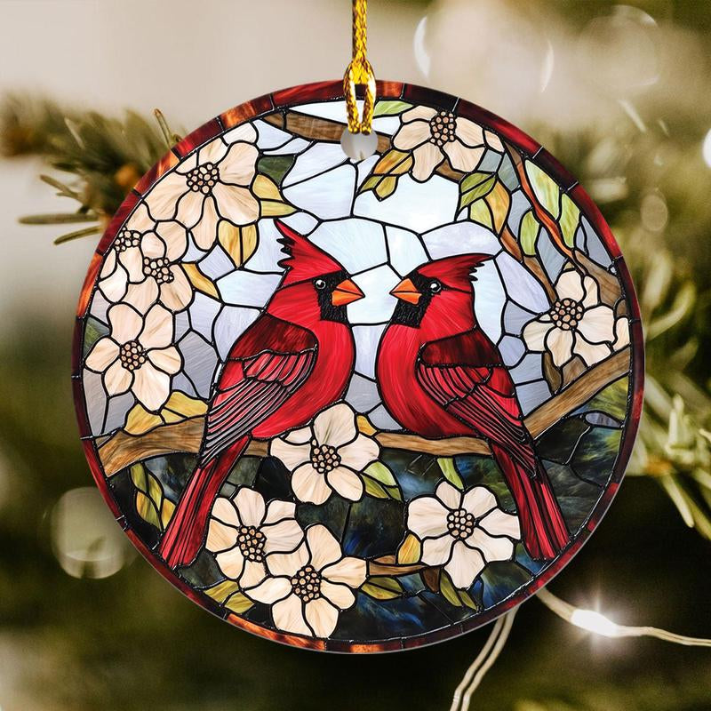 Cardinal Printed Ornament