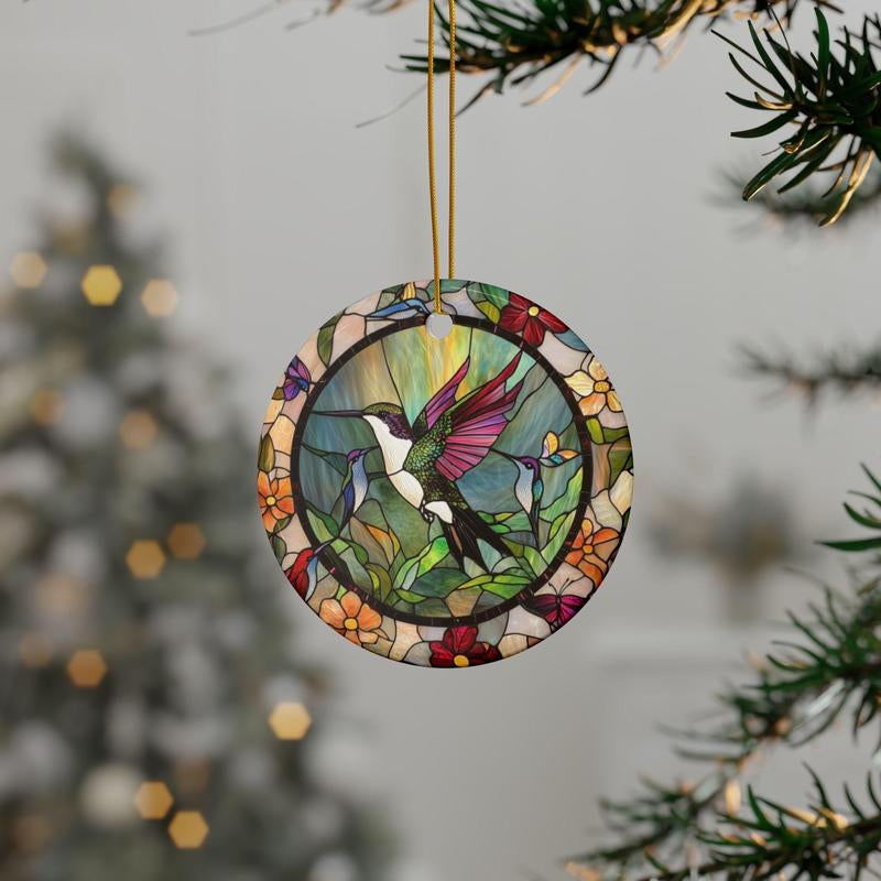 Cute Hummingbird Christmas Tree Ornament